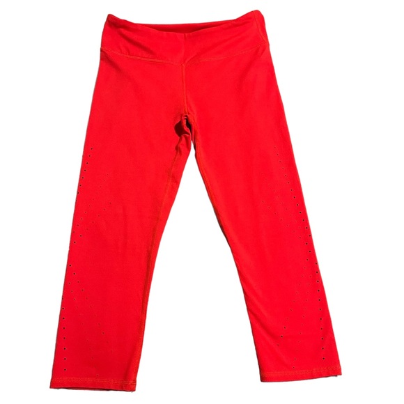 Fabletics Pants - (Sold)Fabletics Womens Red Cropped Athletic Leggings, Yoga Pants, Med-Large